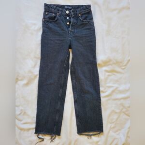 Zara Straight High Waisted Jeans
